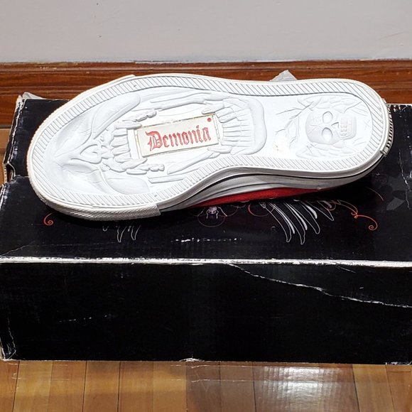 Demonia red unisex sneakers - Picture 3 of 3